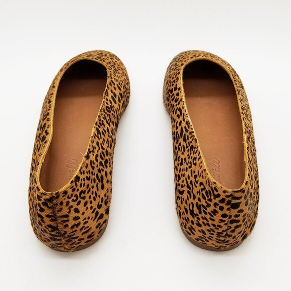 NEW Madewell The Cory Flat in Leopard Calf Hair Desert Dune Multi Size 6 $118 - Picture 10 of 16